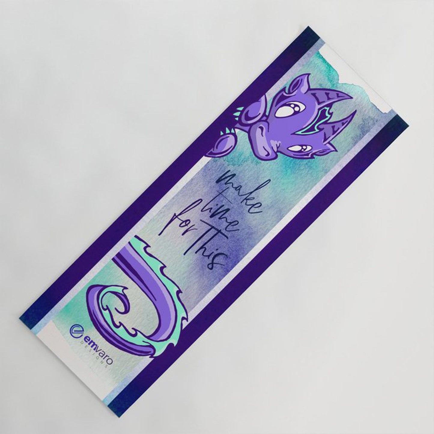 Yoga Mat: Make Time for This - Wisp the Dragon (3 colors)